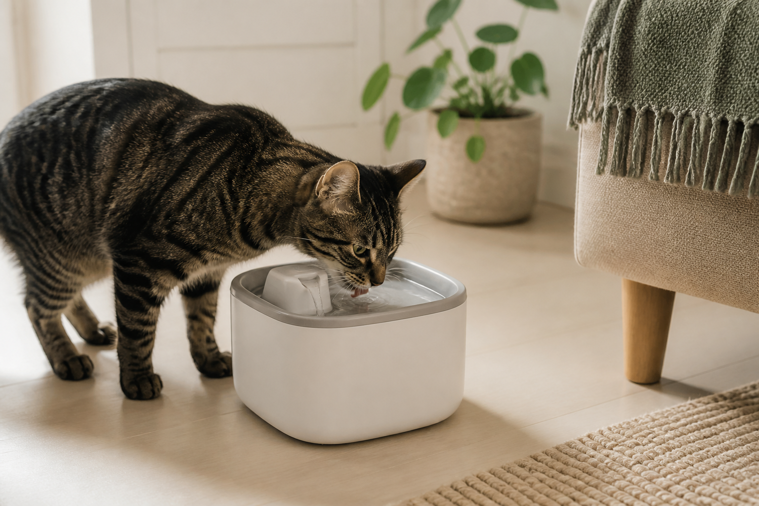 Welke kattenfontein past in een studentenkamer? 5 stille en compacte keuzes